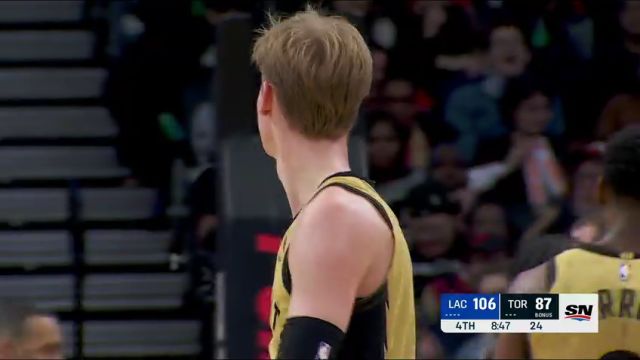 快船vs猛龙英文原声全场回放