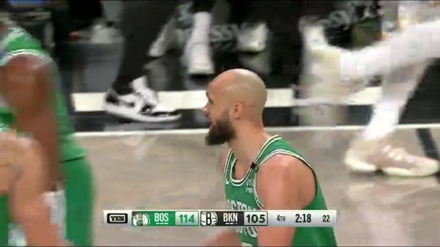 NBA常规赛：凯尔特人vs篮网第4节英文原声回放