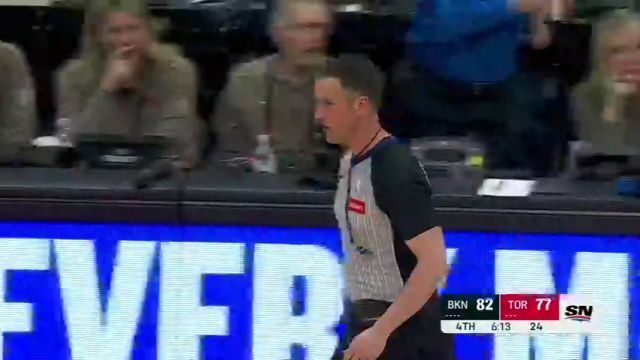 NBA常规赛：篮网vs猛龙第4节英文原声回放