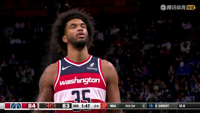 NBA常规赛：奇才vs活塞第3节中文解说回放