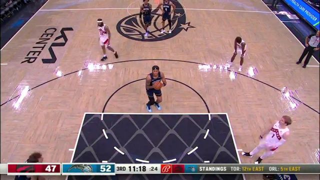 NBA常规赛：猛龙vs魔术第3节英文原声回放