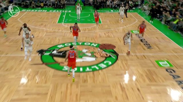 神兵天降！怀特快下飞身吊传篮下 波神后发先至炸裂空接