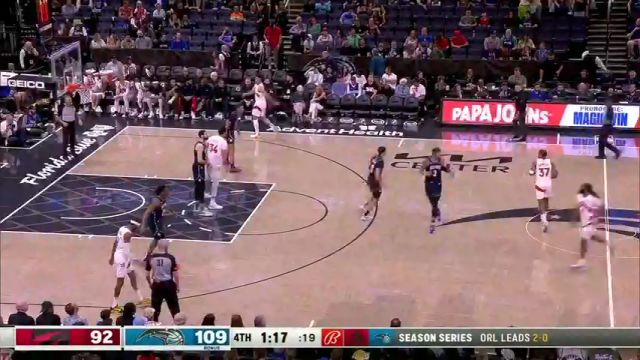NBA常规赛：猛龙vs魔术第4节英文原声回放
