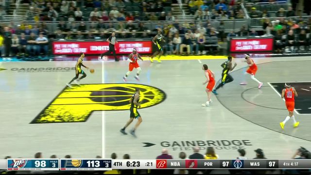 打你个出其不意！内史密斯妙手回传助攻托平暴力灌筐