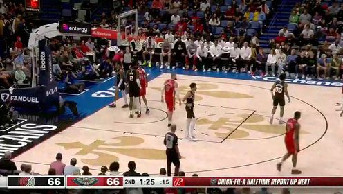 《NBA全场集锦》【回放】NBA常规赛：开拓者vs鹈鹕第2节英文原声回放