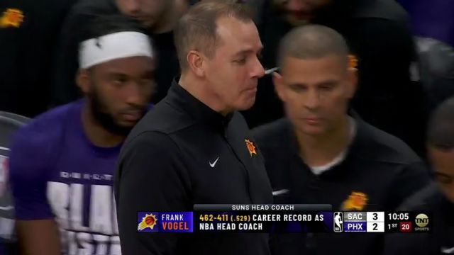 NBA常规赛：国王vs太阳第1节英文原声回放
