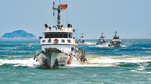 台媒:3艘大陆执法船现身马祖海域,最近距南竿岛仅约5.5海里