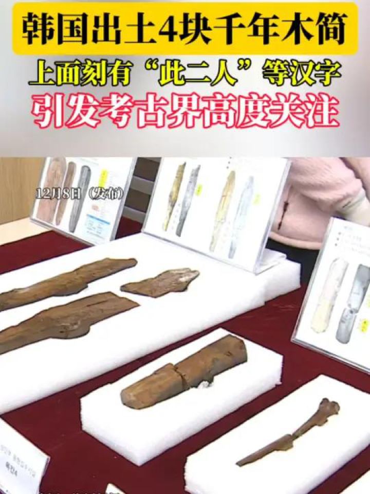 韩国出土4块千年木简,上面刻有“此二人”等汉子,引发考古界高度关注。_高清1080P在线观看平台_腾讯视频