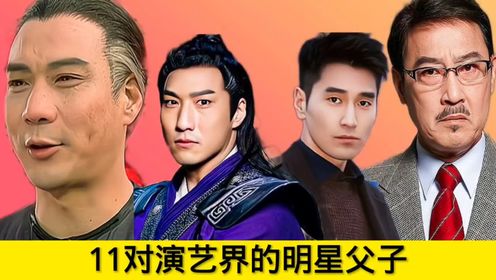 演艺界的明星父子,赵又廷比老爸帅,真想不到他们是父子!