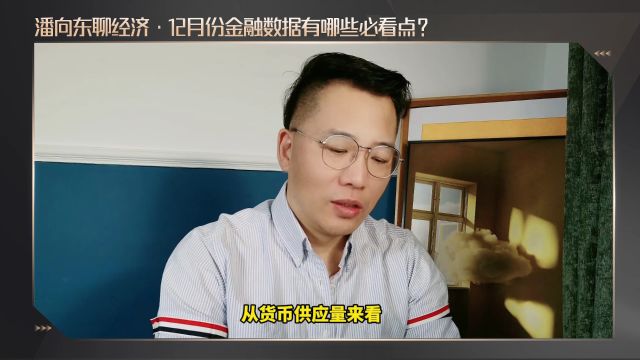 潘向东聊经济|12月份金融数据有哪些必看点?