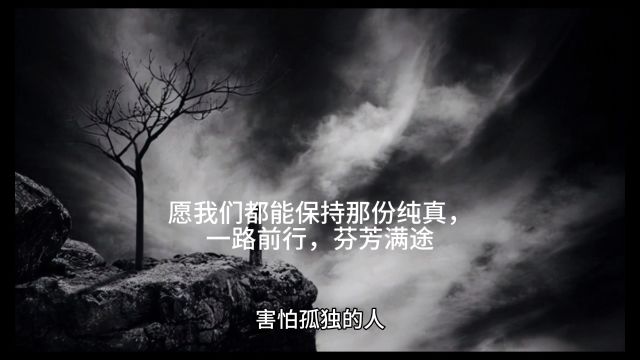 愿我们都能保持那份纯真,一路前行,芬芳满途