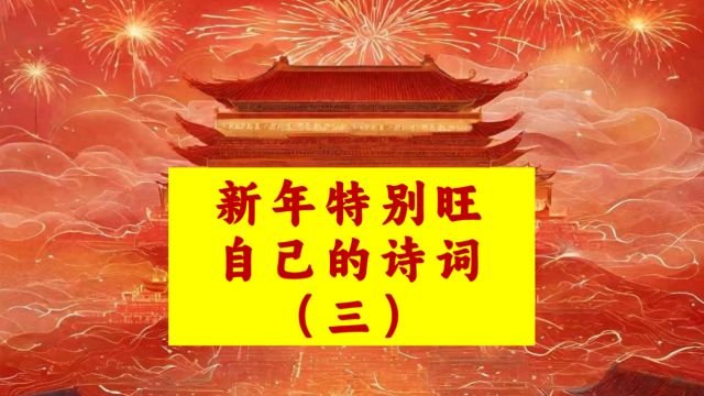 【新年特别旺自己的诗词(三)】垣斌:乘风好去,长空万里,直下看山河