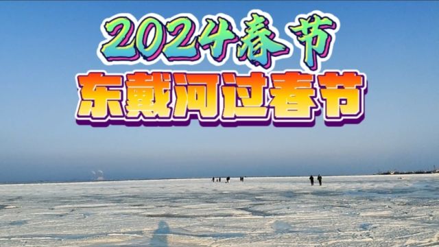 2024年春节北京驱车300公里去辽宁东戴河过春节,大海都被冰封了