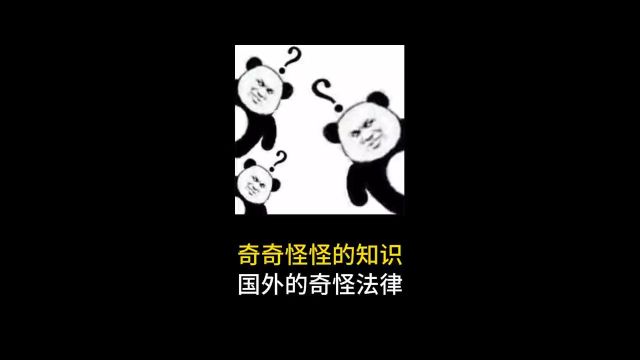 国外的奇怪法律