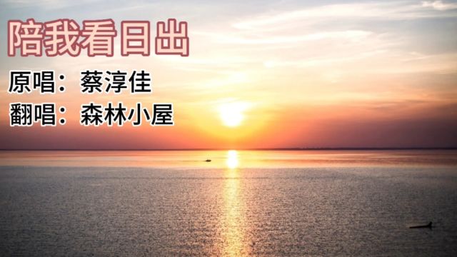 歌曲《陪我看日出》原唱:蔡淳佳 翻唱:森林小屋