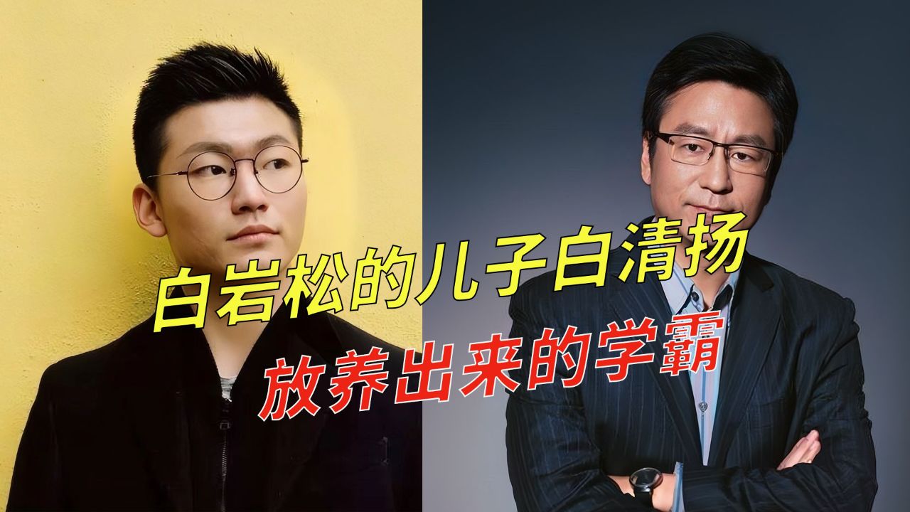 白清扬:央视名嘴白岩松的儿子,放养出来的学霸,高中保送名牌大学