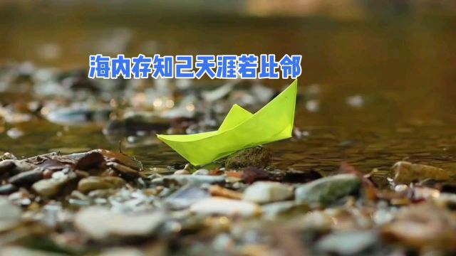 海内存知己,天涯若比邻