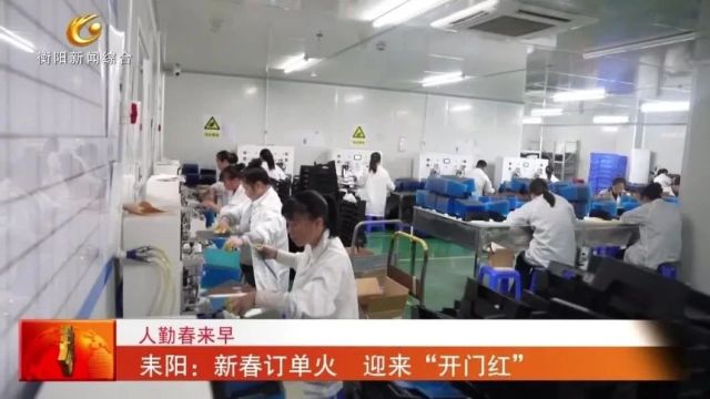 人勤春来早 耒阳:新春订单火 迎来“开门红”