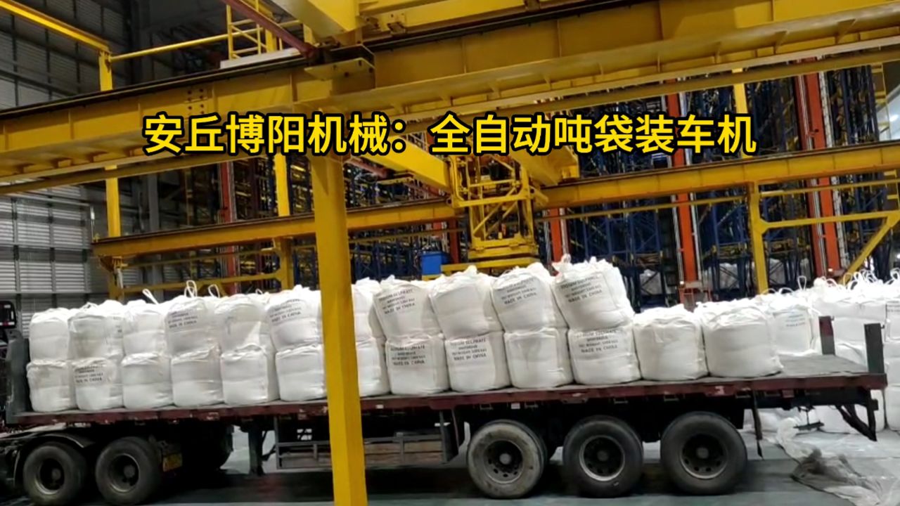 山东炭黑全自动吨袋装车机 粉体吨袋全自动装车设备