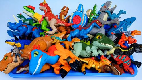 侏罗纪炫彩恐龙动物模型玩具展示