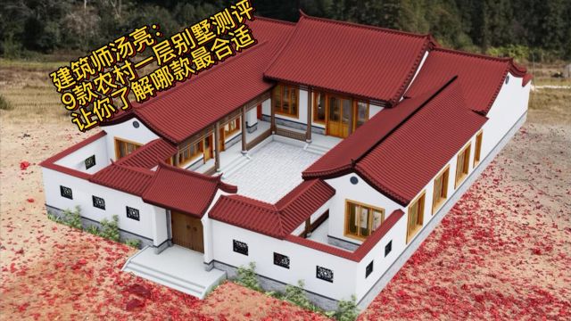 建筑师汤亮:9款农村一层别墅测评,让你了解哪款最合适