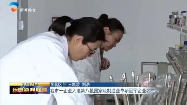 我市一企业入选第八批国家级制造业单项冠军企业名单