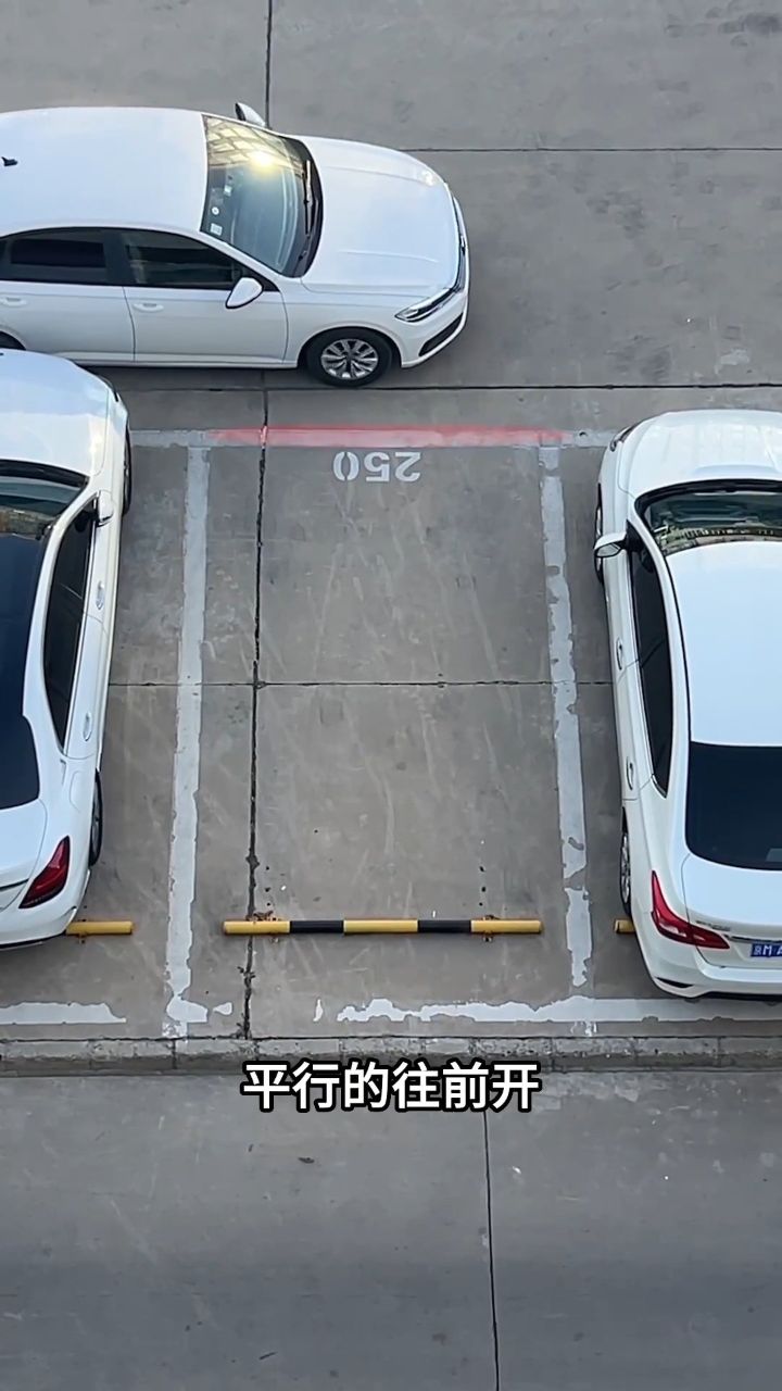 现实版的倒车入库,一看就会!大家也可以相互分享下倒车小方法啊