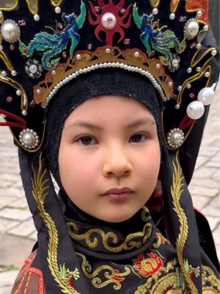 小朋友的变脸剧情演绎#川剧变脸 #余丹变脸