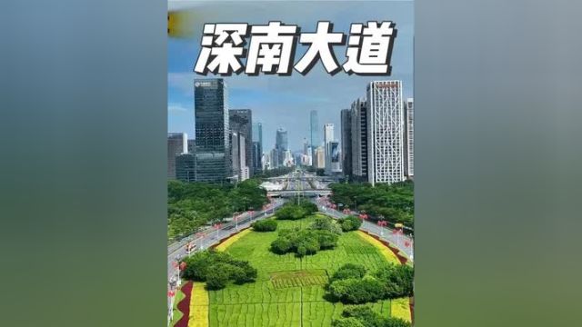 改革开放40年,见证深南大道蜕变!深南大道 这就是地理课本上的地方 科技之都深圳 粤港澳大湾区 寸土寸金的深圳