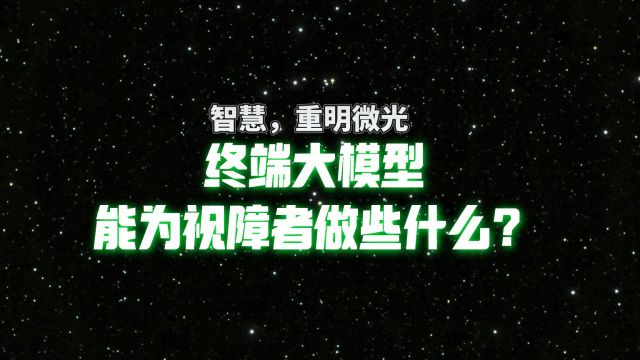 真实用户体验,终端大模型能为信息无障碍做些什么