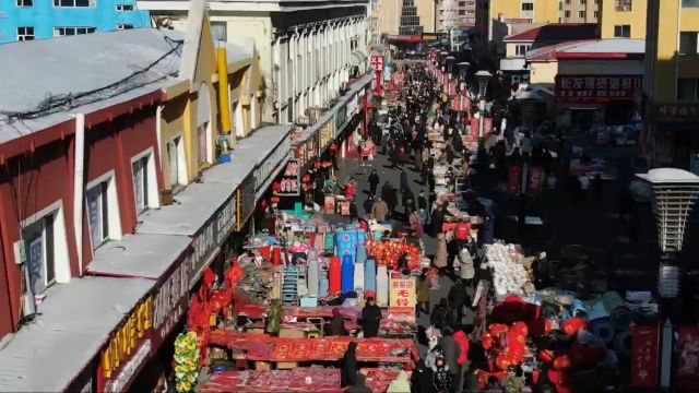 25 新春集市人如织,黑龙江广播电视台新媒短视频作品大赛