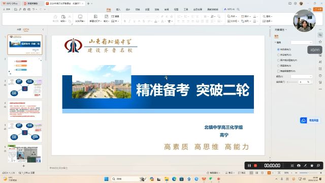 2024年高三化学二轮备课会发言 北镇中学化学组高宁