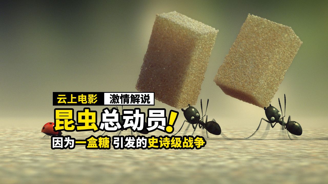 因为一块方糖,蚂蚁开启了世纪大战,奇幻电影《昆虫总动员》