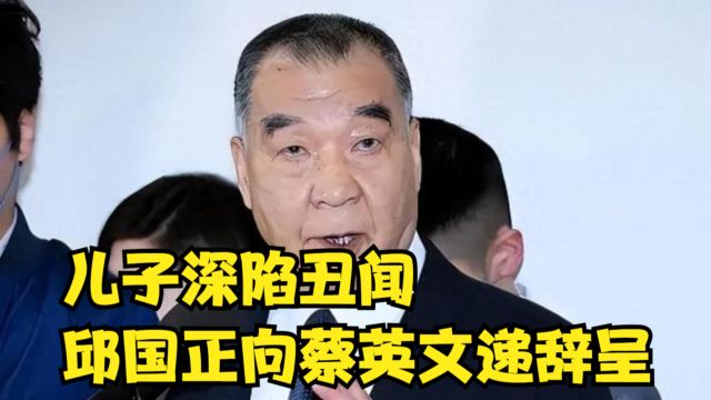 儿子深陷丑闻,邱国正向蔡英文递辞呈,台高阶官员窜美