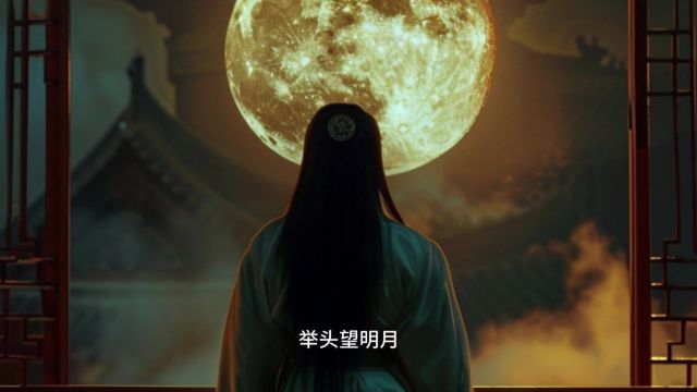 AI制作动画版《静夜思》