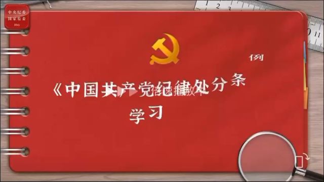 《中国共产党纪律处分条例》