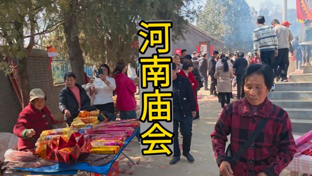 河南灵宝一年一度土地庙会,香火鼎盛,各地香客云集此处!