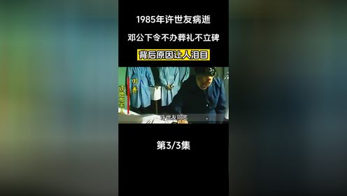 1985年许世友病逝,邓公下令不准办葬礼不立碑,背后原因让人泪目_ 3
