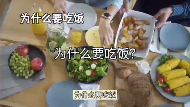 为什么要吃饭?