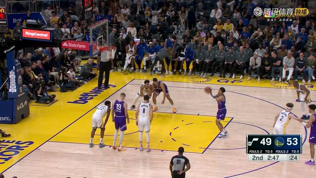 2023/24赛季NBA常规赛：爵士 VS 勇士 全场回放