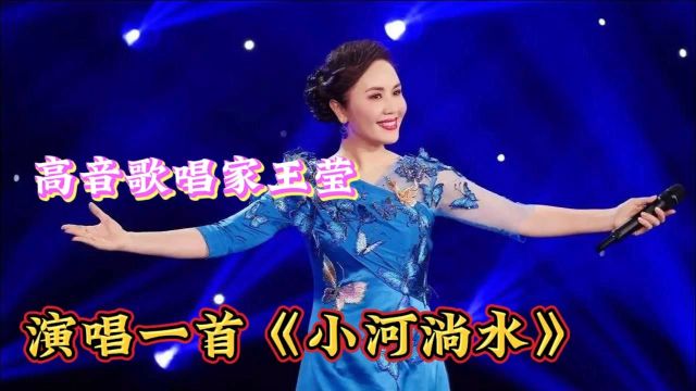 高音歌唱家王莹演唱一首《小河淌水》