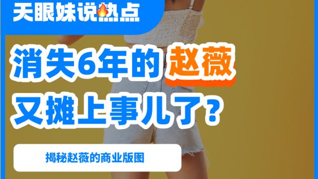 消失六年的赵薇,又摊上事了?再遭冻结500万股权!