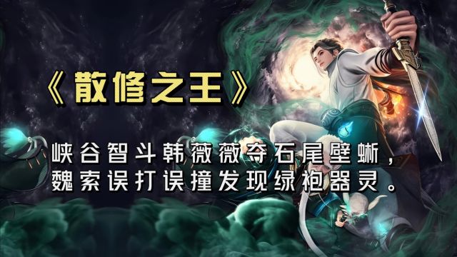 《散修之王》峡谷智斗韩薇薇夺石尾壁蜥,魏索误打误撞发现绿袍器灵.