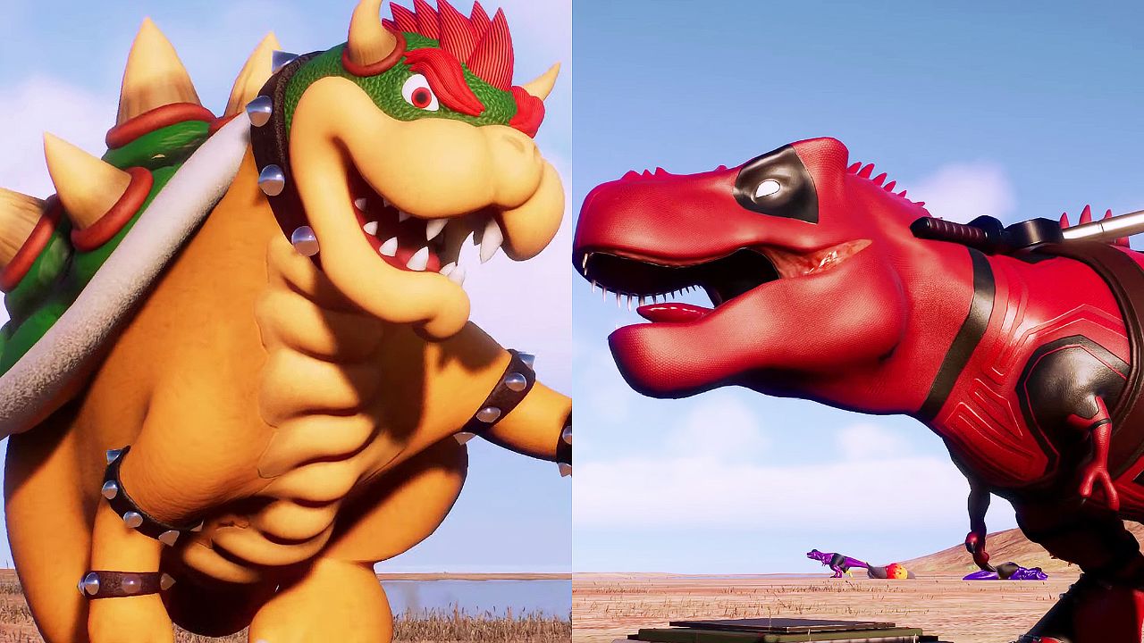 狂暴龙(酷霸王),霸王龙(浩克)—游戏:侏罗纪世界进化