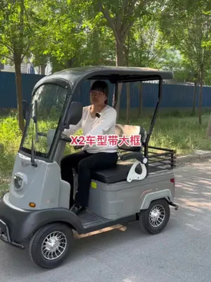 电动休闲代步车#老年人的出行代步工具#小巴士四轮电动车