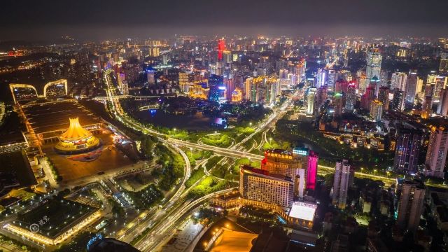 壮美广西,大美邕城#城市的夜晚 #南宁 #夜景