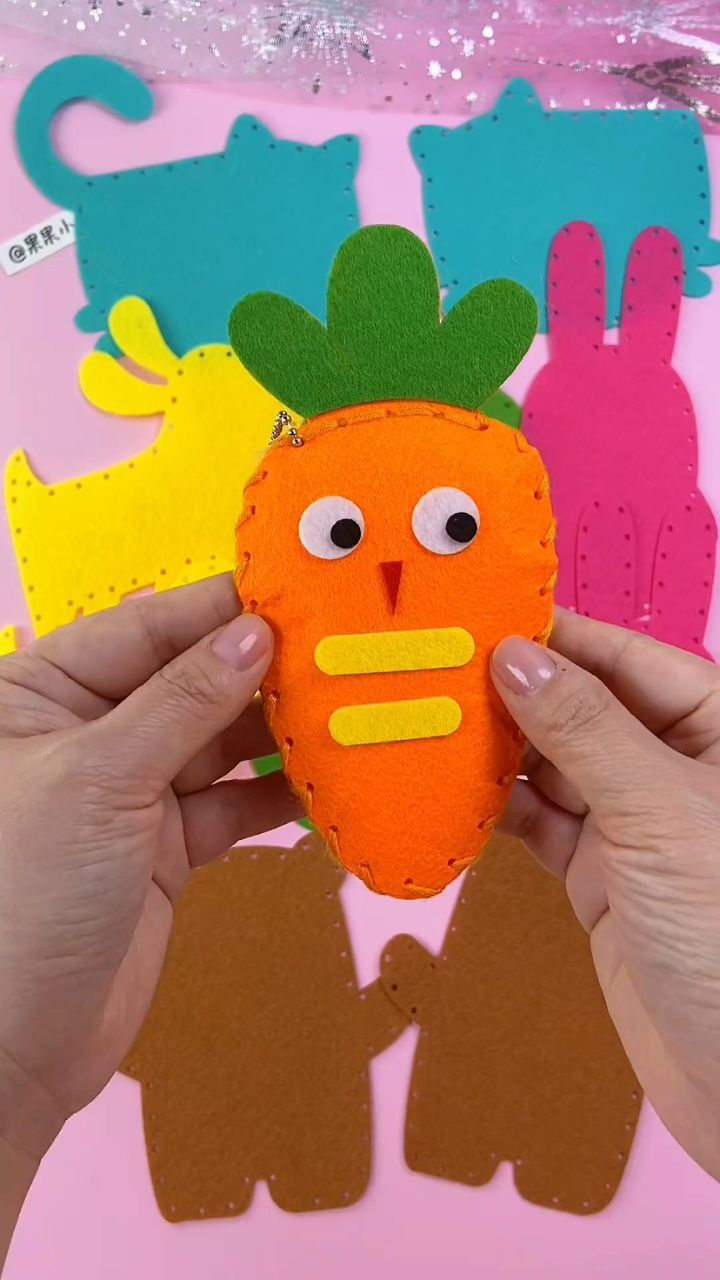 手工制作针线缝缝乐公仔挂件diy解压捏捏乐.