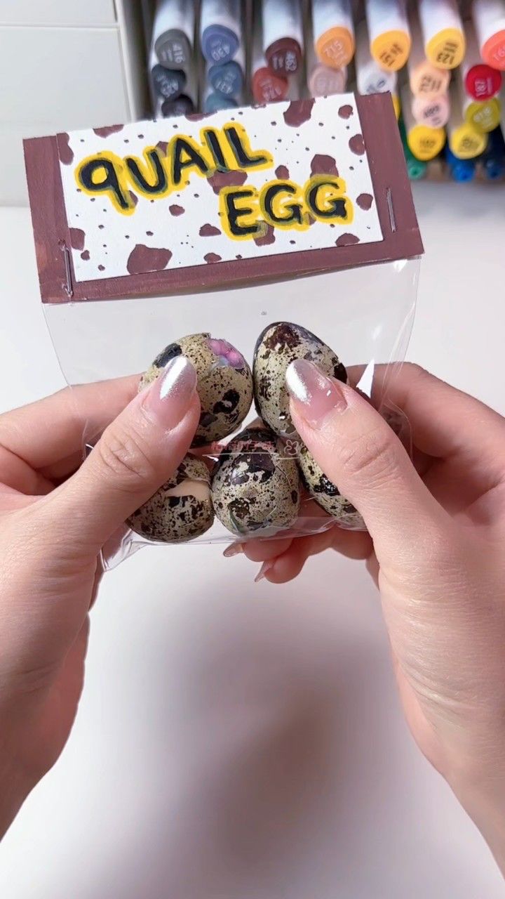 鹌鹑蛋捏捏乐 硅胶diy 解压 创意手工