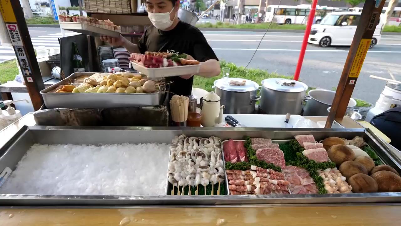 日本街边小吃摊图片