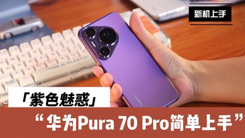 罗兰紫华为Pura 70 Pro上手：这感觉真的太棒了！